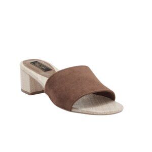 Rachel Roy Women's Roy Curacao Brown Block Heel Mule Sandal Size 8 NWT/NWOB